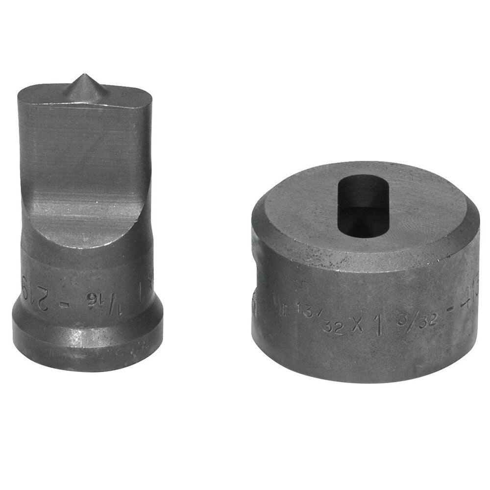 Edwards PDOB3/8X1-1/16 3/8X1-1/16 Oblong Punch & Die Set With Key-Way