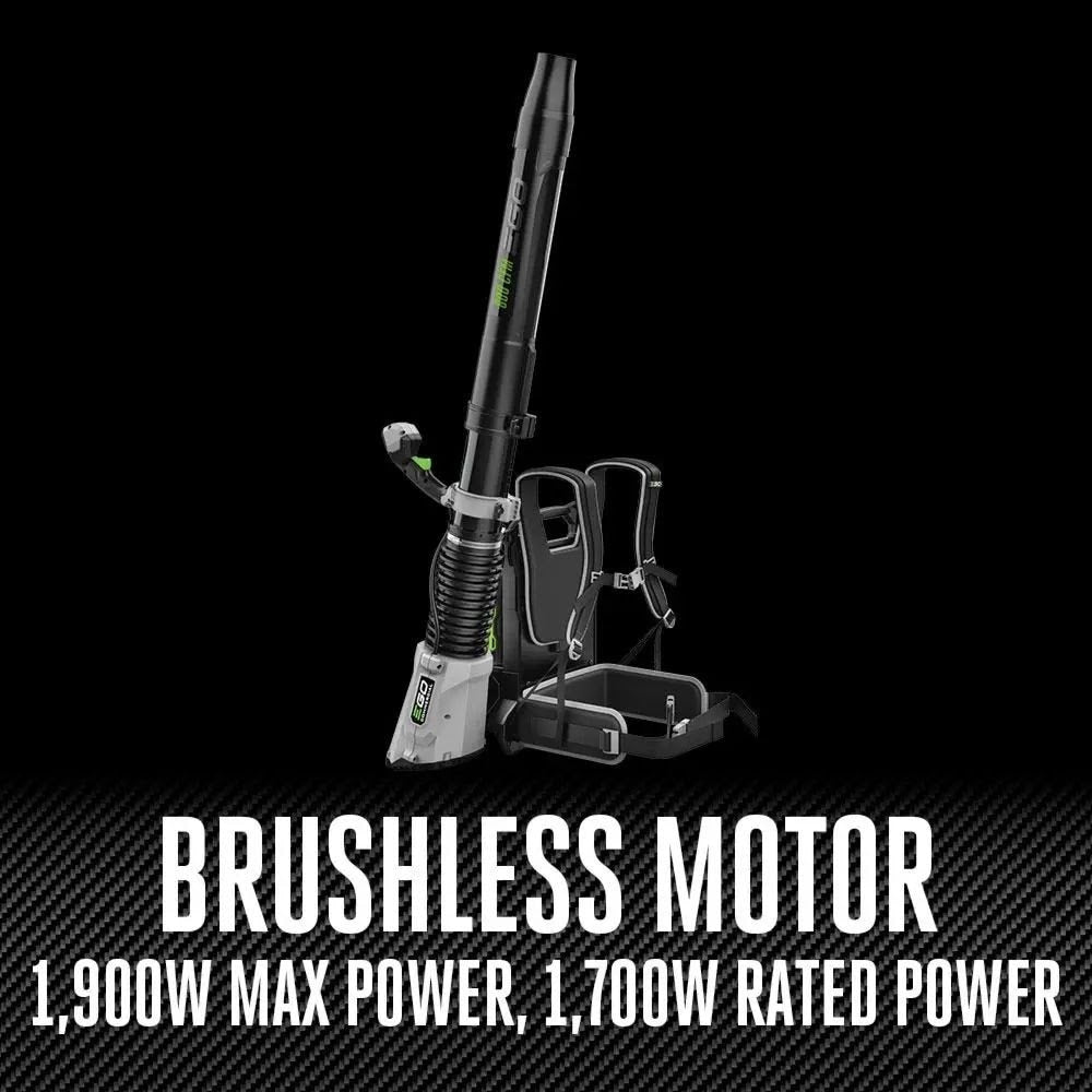 EGO LBPX8004-2 800CFM Peak Power Backpack Blower Kit (2*6Ah battery, CH2800D charger, 1*Nozzle) - 10