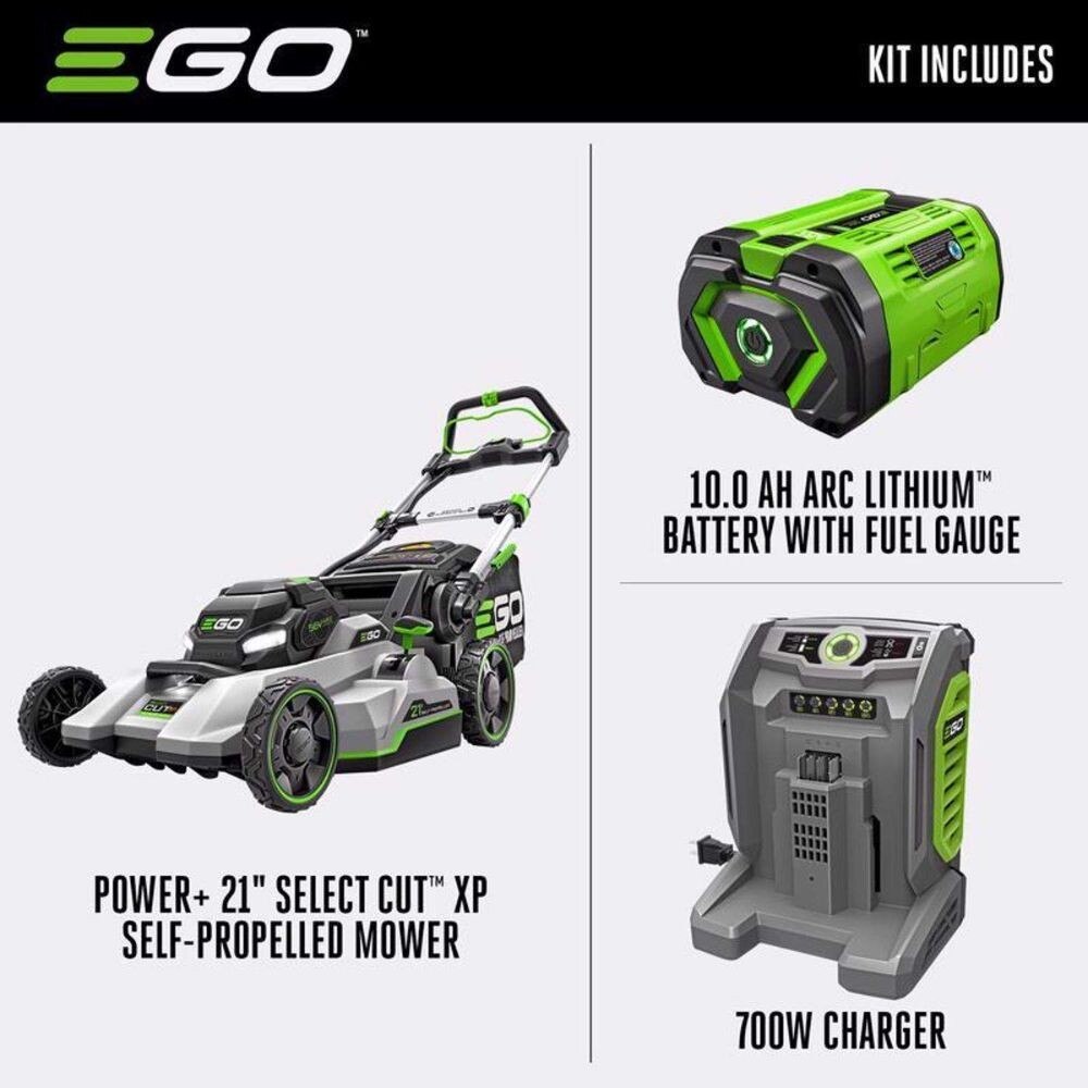 EGO LM2156SP 21" SELECT CUT Flagship SP lawn mower kit (G3 10.0Ah Battery, 700W charger, 1200W motor) - 4