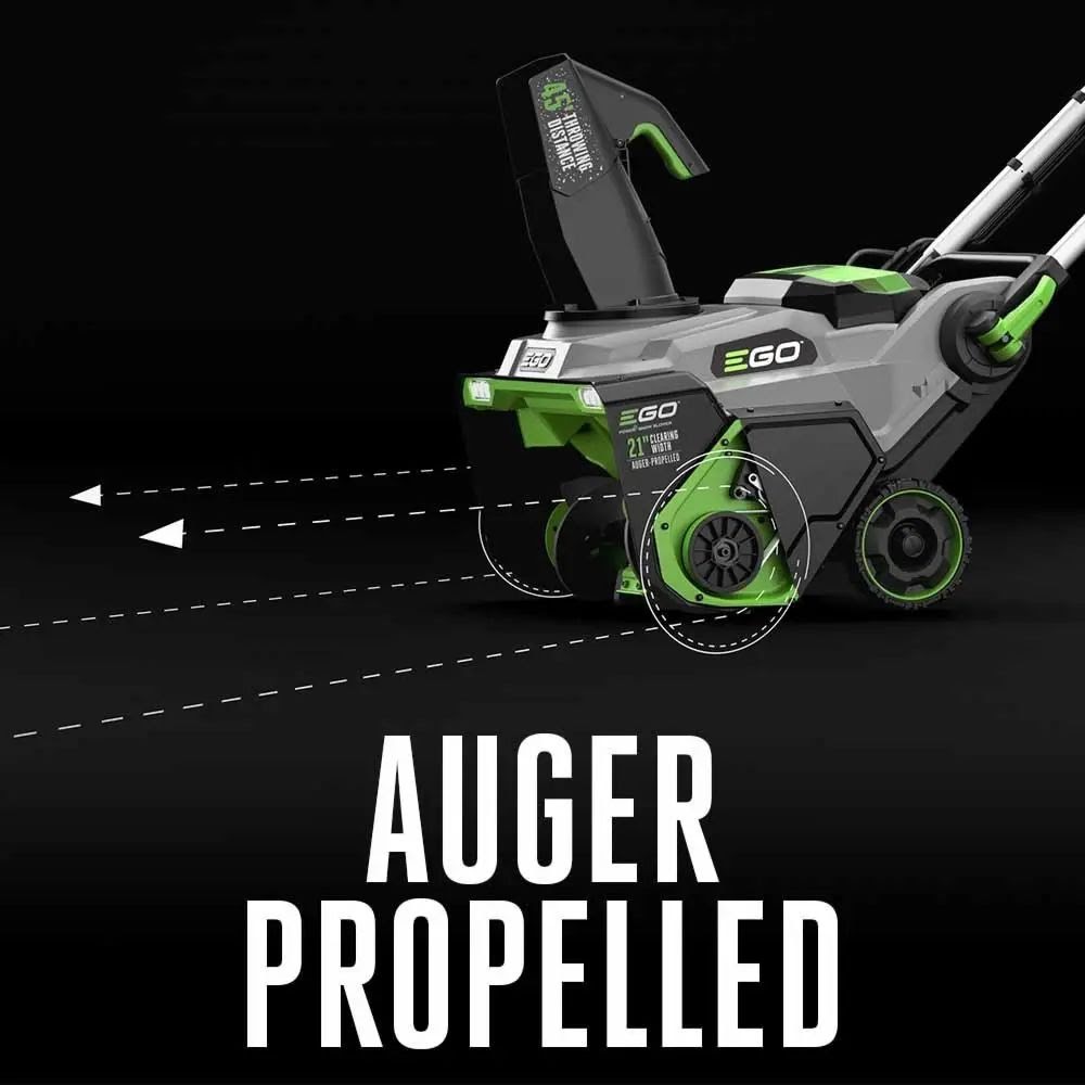 EGO SNT2125AP 21" Single Stage Auger Propelled Snow Blower Kit (2*7.5Ah battery, CH2800D dual-port charger) - 10