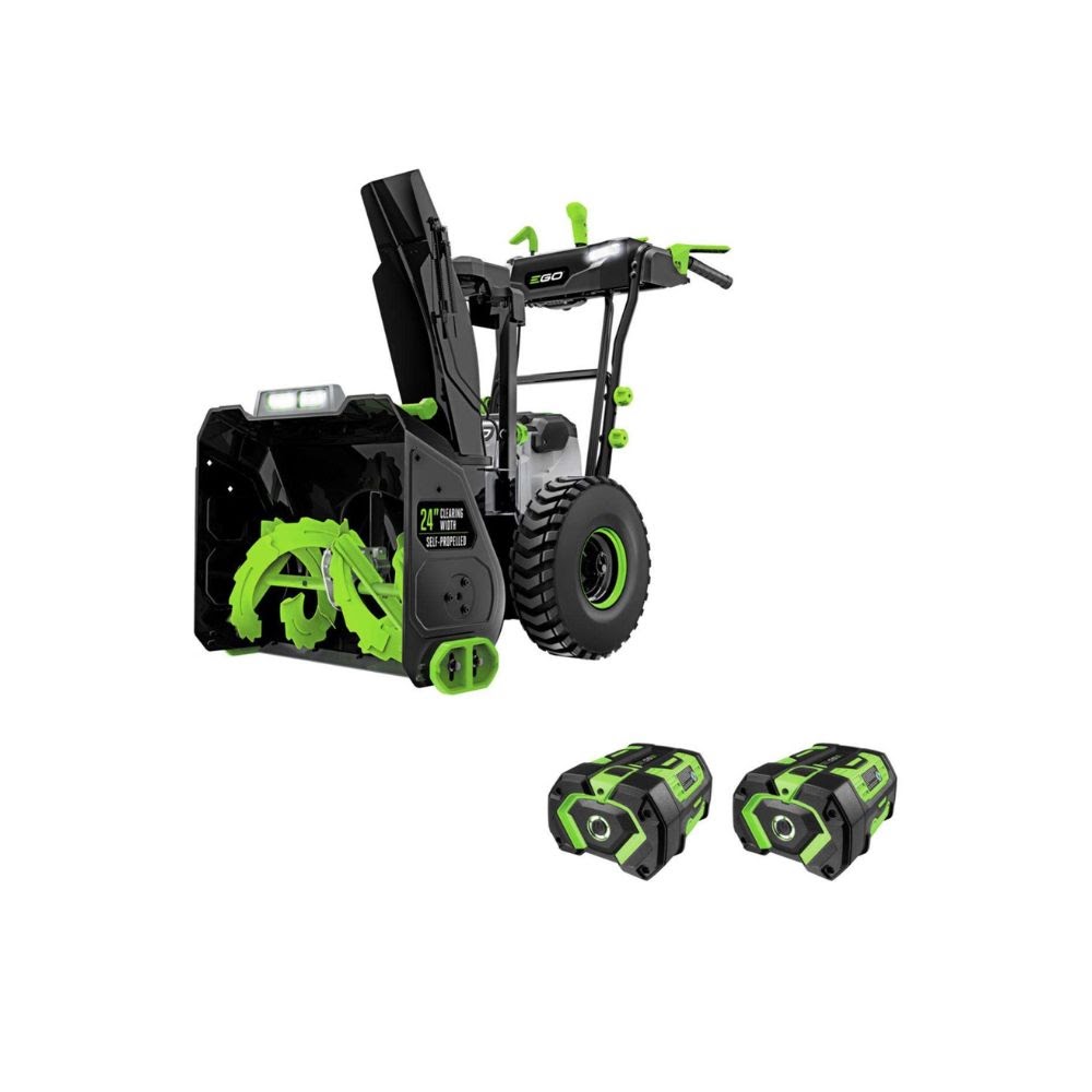 EGO SNT2405 24" 2-stage Snow Blower Kit (2*G3 7.5Ah Battery, CH2800D Dual-port Charger) - 2