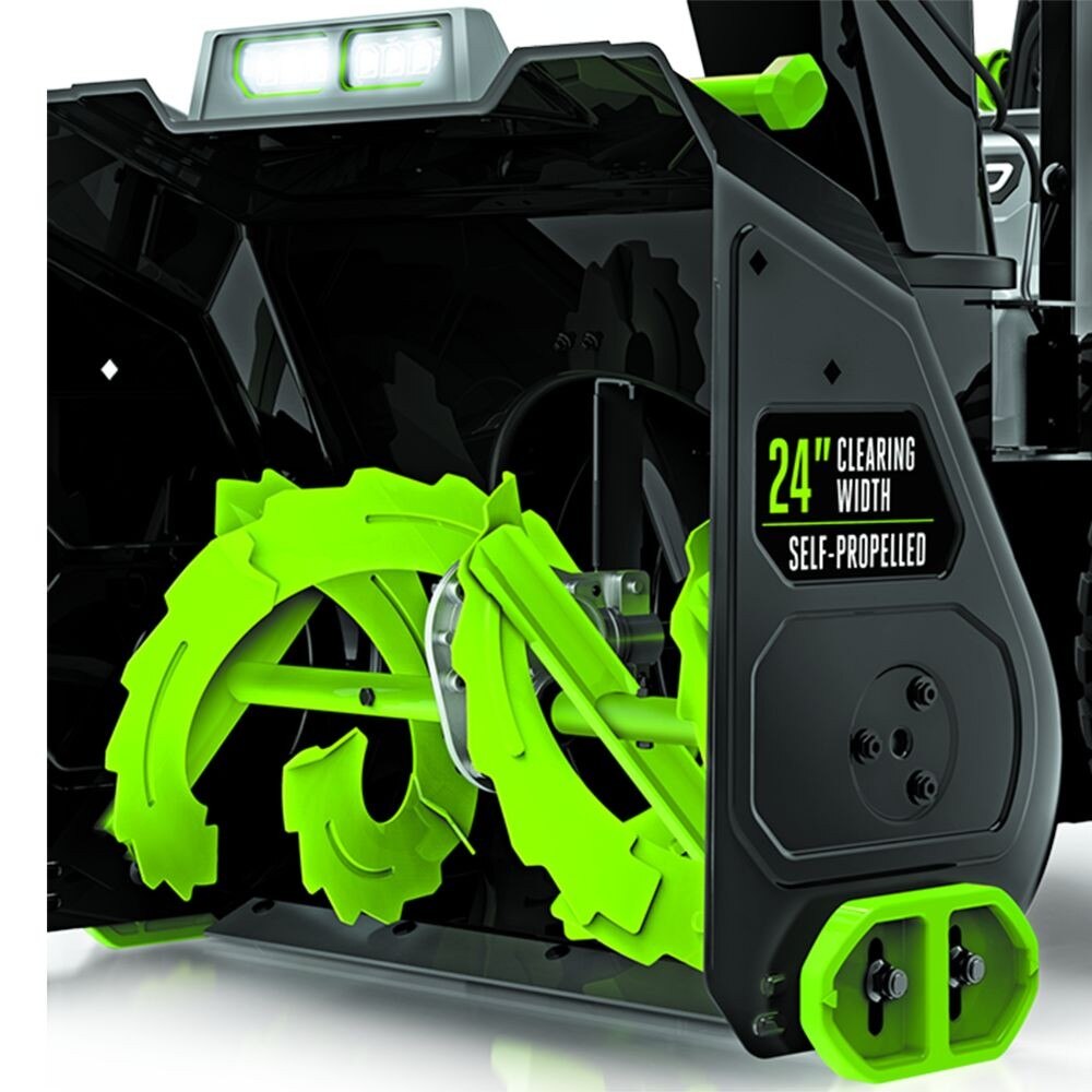 EGO SNT2405 24" 2-stage Snow Blower Kit (2*G3 7.5Ah Battery, CH2800D Dual-port Charger) - 4