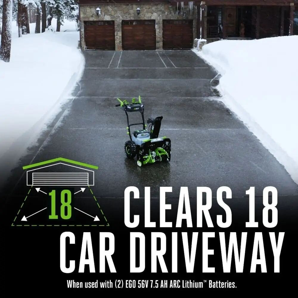 EGO SNT2405 24" 2-stage Snow Blower Kit (2*G3 7.5Ah Battery, CH2800D Dual-port Charger) - 9