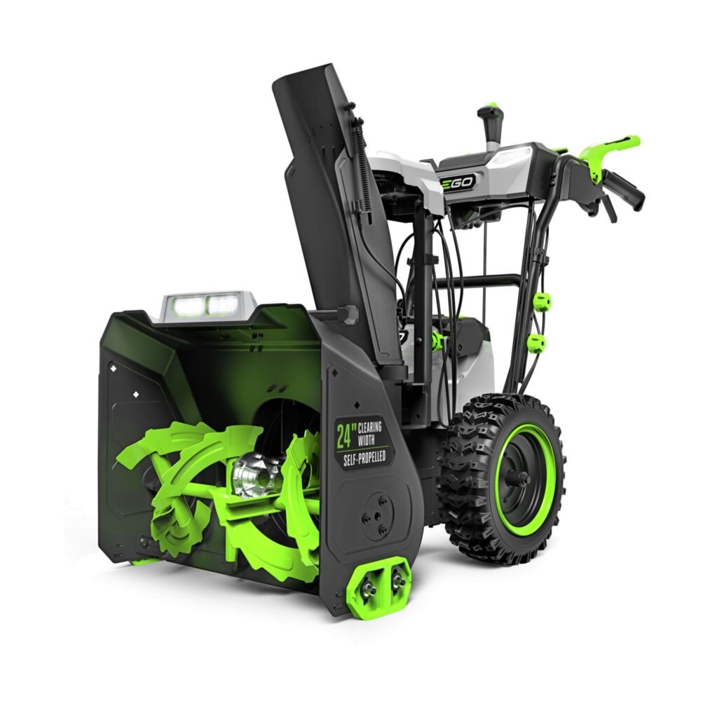 EGO SNT2416 24" New Deluxe 2-stage snow blower Kit (2x 10.0Ah battery+ 560W dual port charger) - 2