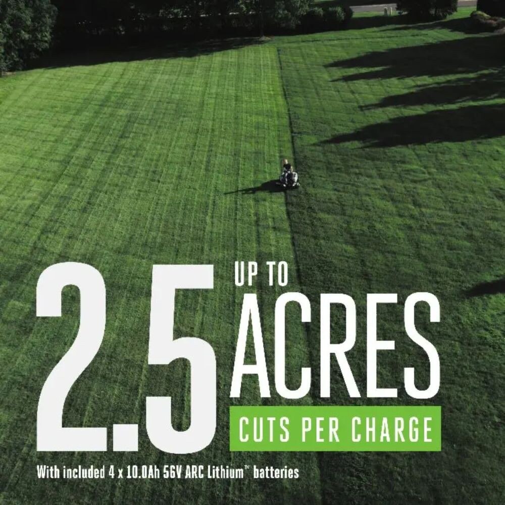 EGO ZT4205S 42" Zero Turn Riding Mower Kit W/ E-Steer (4*4P 12Ah, 1600W Charger) - 6