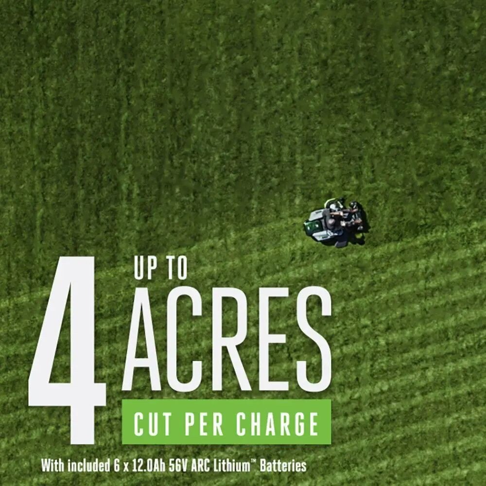 EGO ZT5207L 52"  Zero Turn Riding Mower Kit W/ Lap Bar (6*4P 12Ah, 1600W Charger) - 4