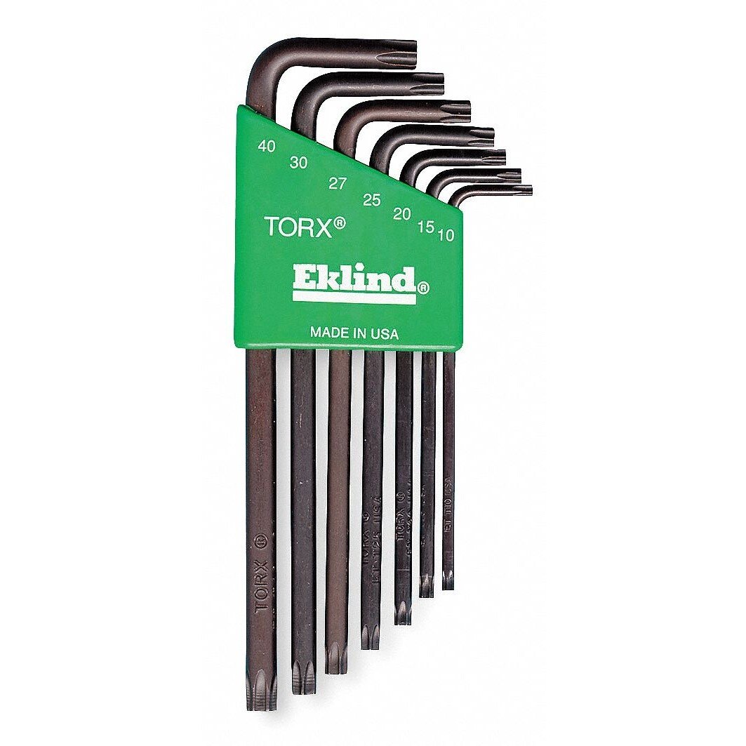 Eklind 11907 Torx L Key Sets - Bright 7pc. Torx T10-T40/Long