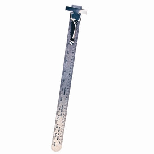 Empire Level 2730 6" Pocket Ruler (Stainless Steel - 32nds, mm markings, decimal equiv.)
