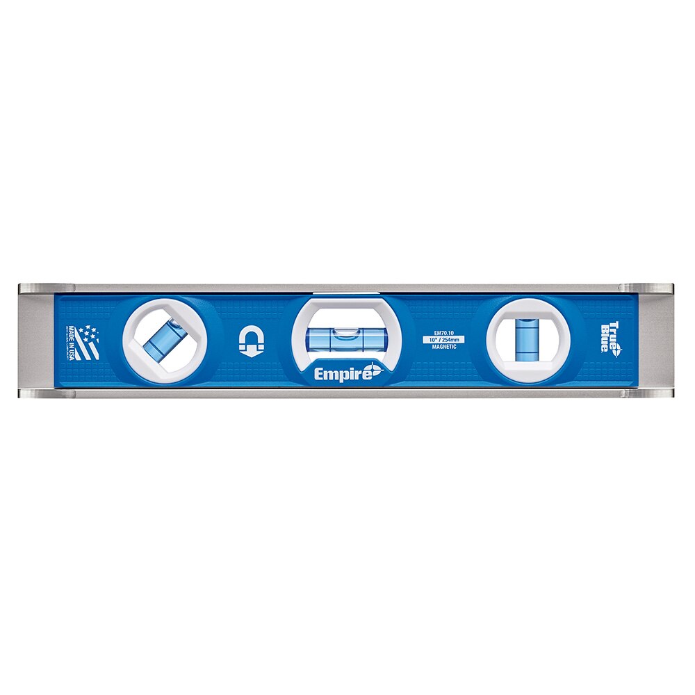 Empire Level EM70.10 10" TRUE BLUE Rare Earth Magnetic Torpedo Level - 2
