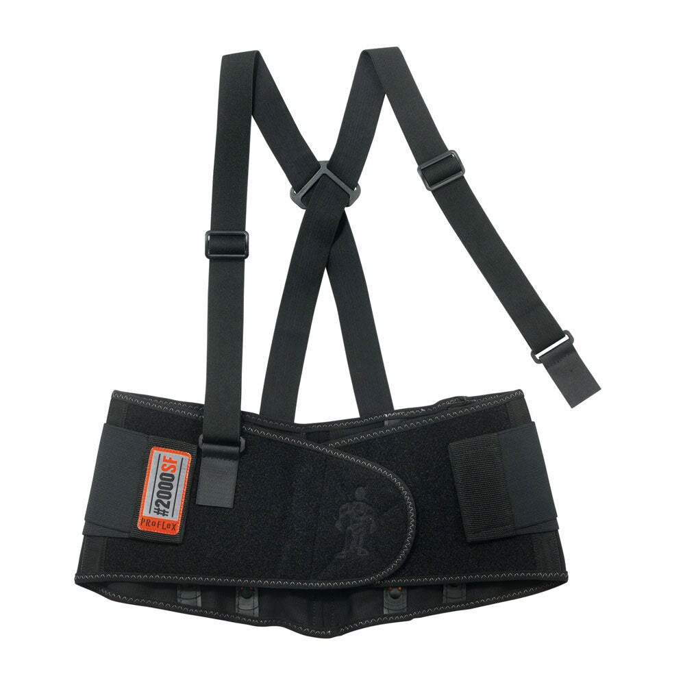 Ergodyne 11282 ProFlex 2000SF High-Performance Spandex Back Support, Small, Black - 3