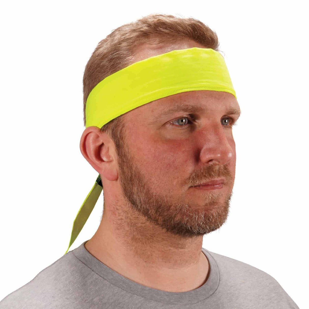 Ergodyne 12397 6702 Lime Cooling Bandana - Embedded Polymers - Tie - 2