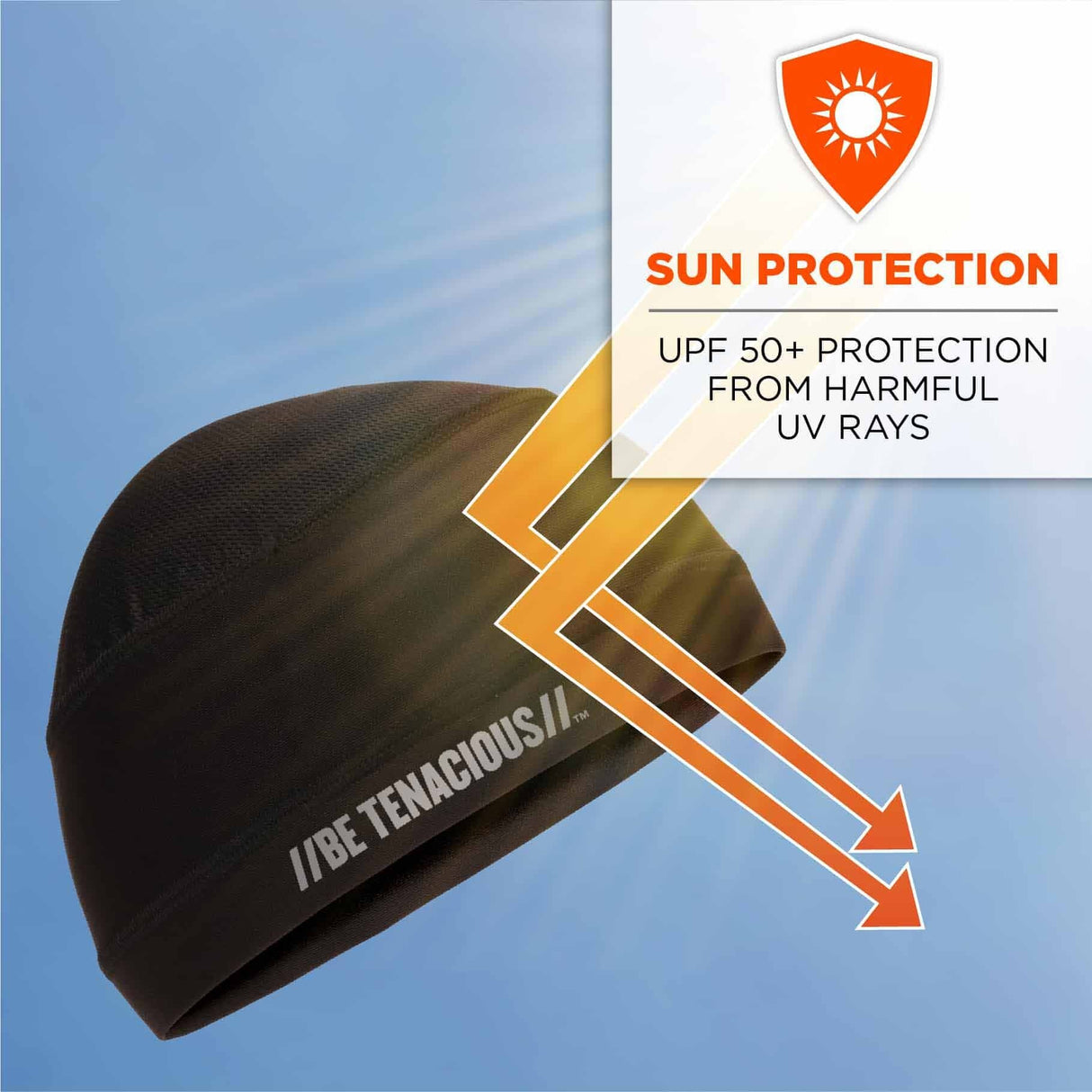 Ergodyne 12686 6632 Black Cooling Skull Cap - Performance Knit - 7