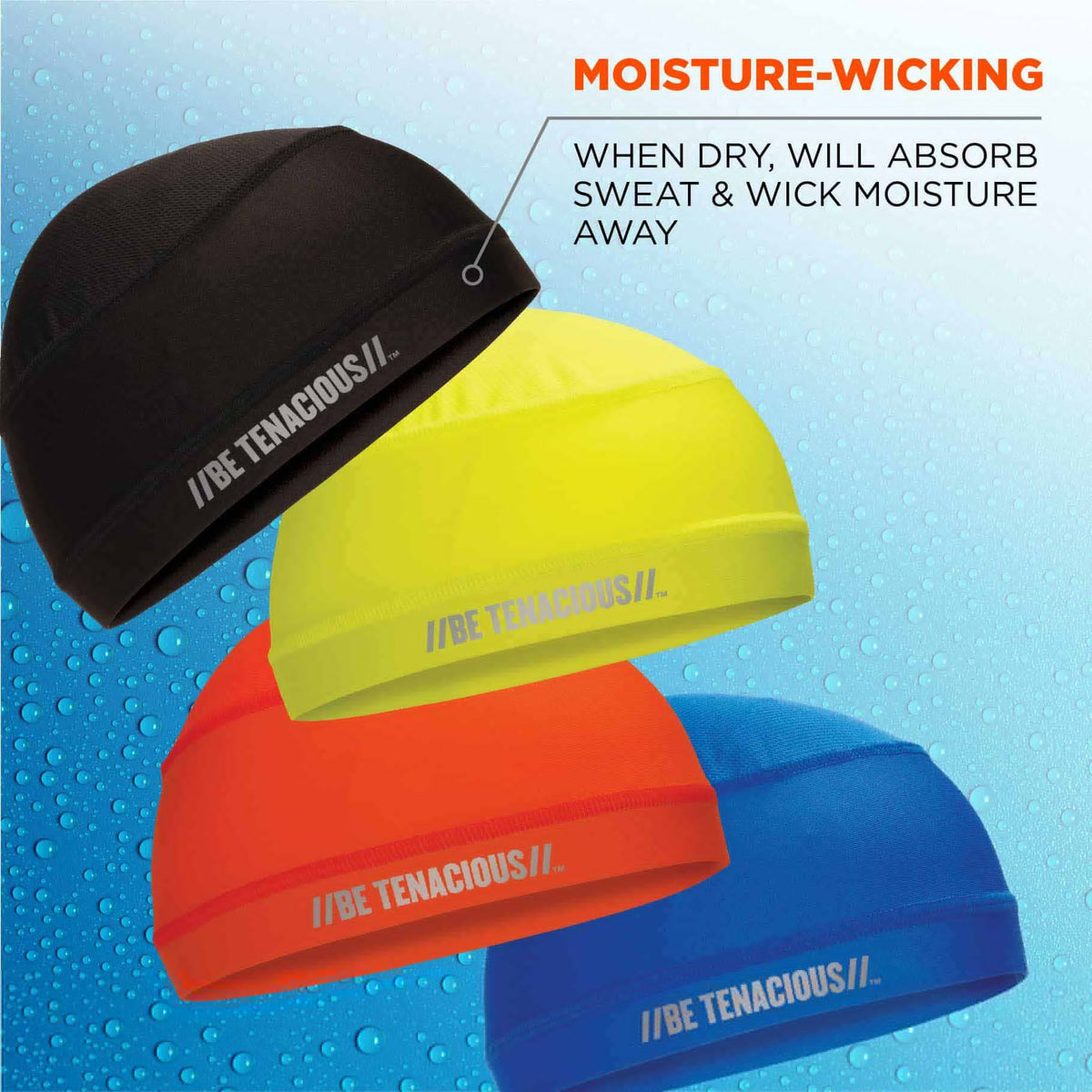 Ergodyne 12687 6632 Lime Cooling Skull Cap - Performance Knit - 6