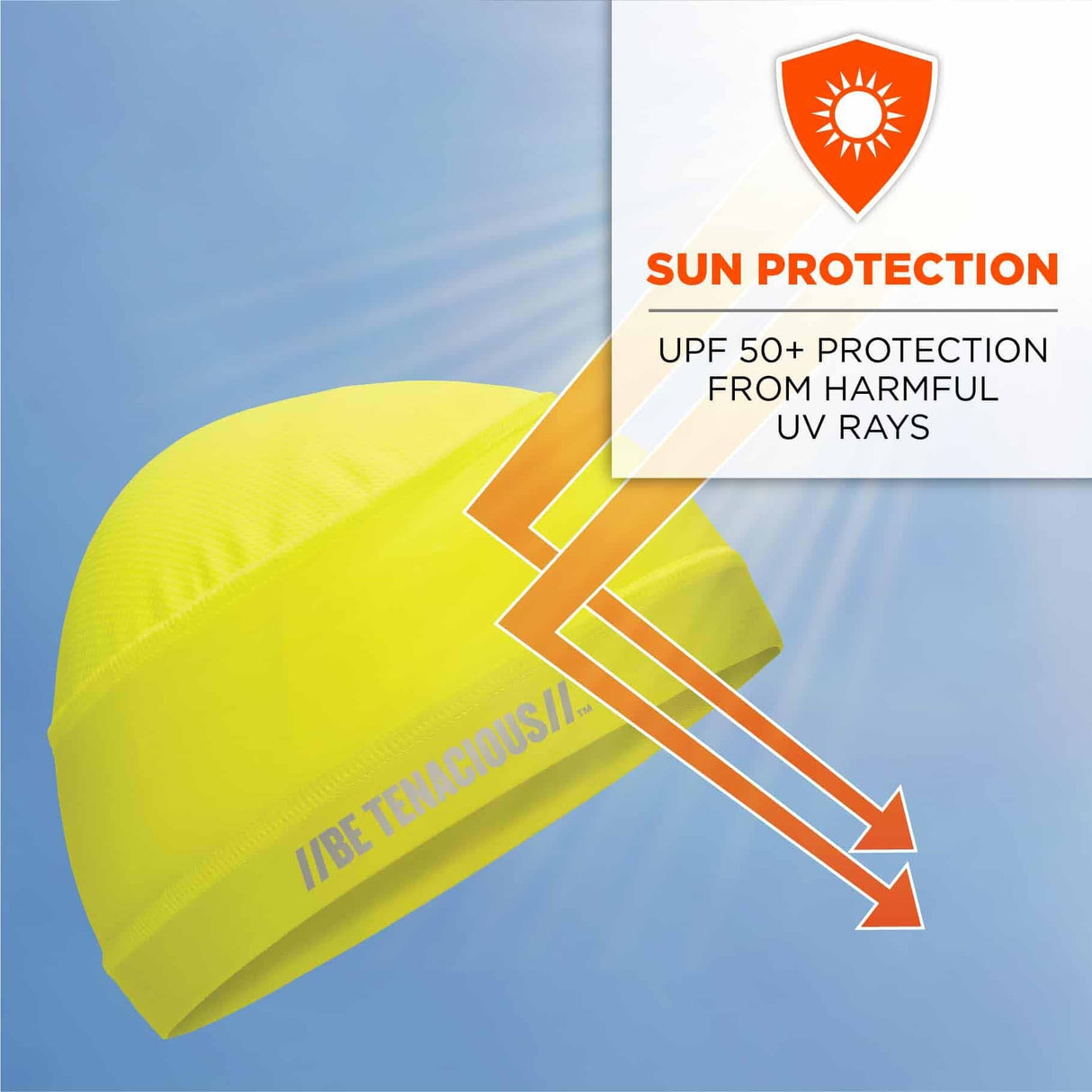 Ergodyne 12687 6632 Lime Cooling Skull Cap - Performance Knit - 7