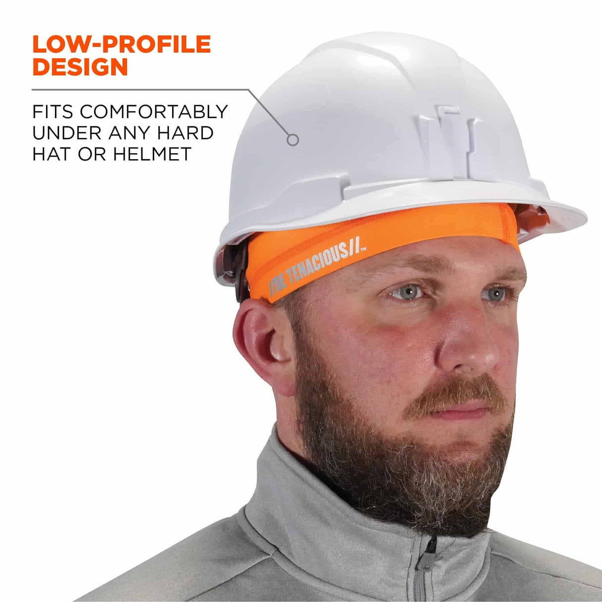 Ergodyne 12688 6632 Orange Cooling Skull Cap - Performance Knit - 5