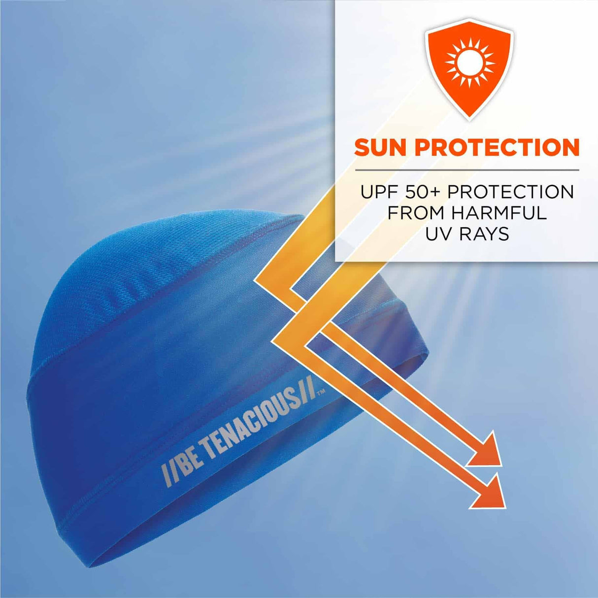 Ergodyne 12689 6632 Blue Cooling Skull Cap - Performance Knit - 7