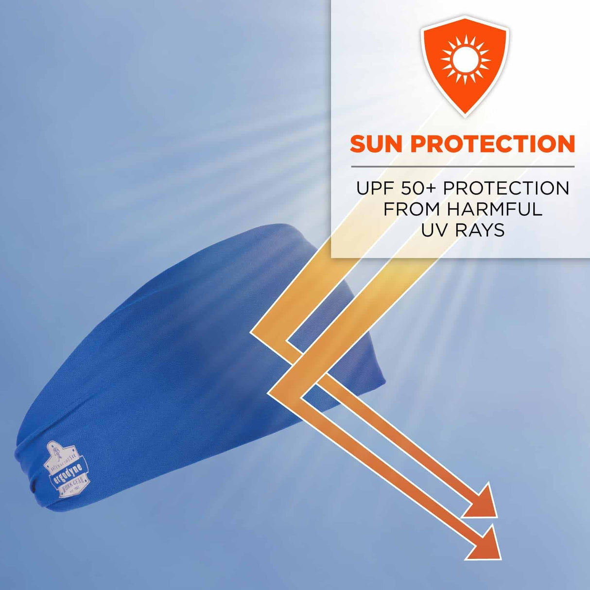 Ergodyne 12701 6634 Blue Cooling Headband - Performance Knit - 8