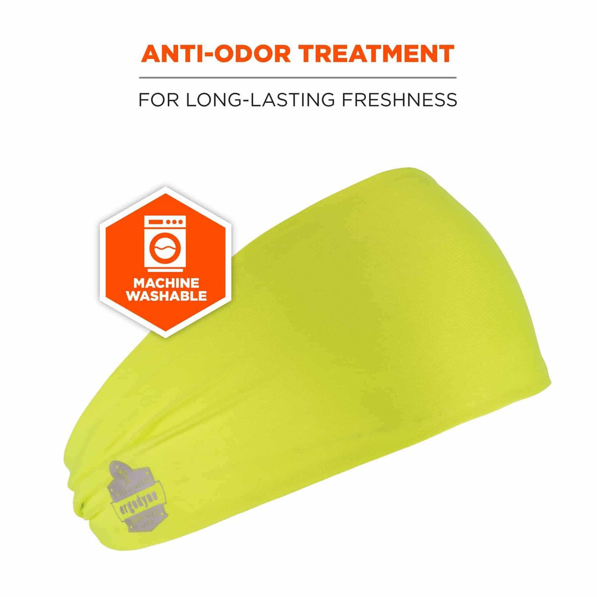 Ergodyne 12703 6634 Lime Cooling Headband - Performance Knit - 3