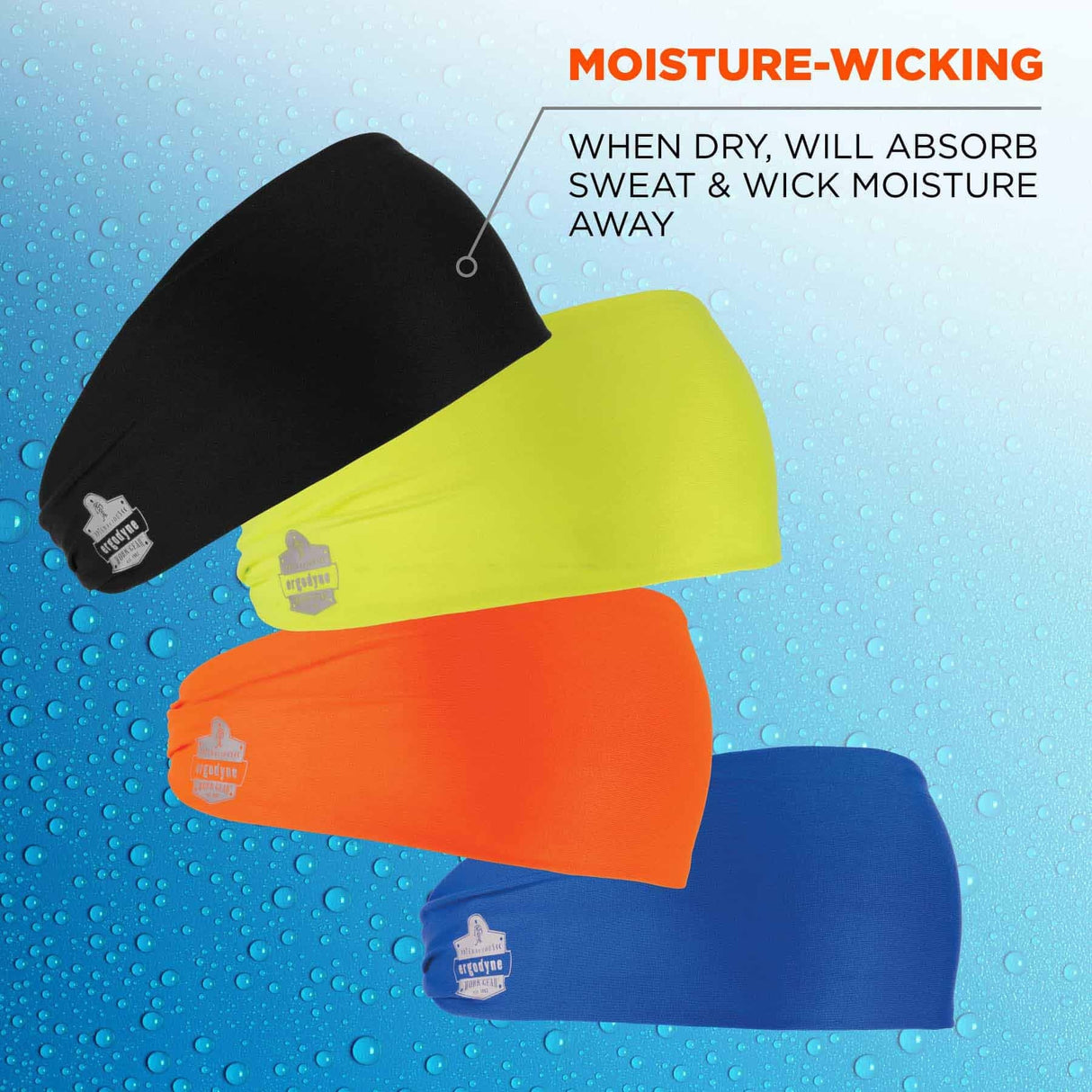 Ergodyne 12703 6634 Lime Cooling Headband - Performance Knit - 7