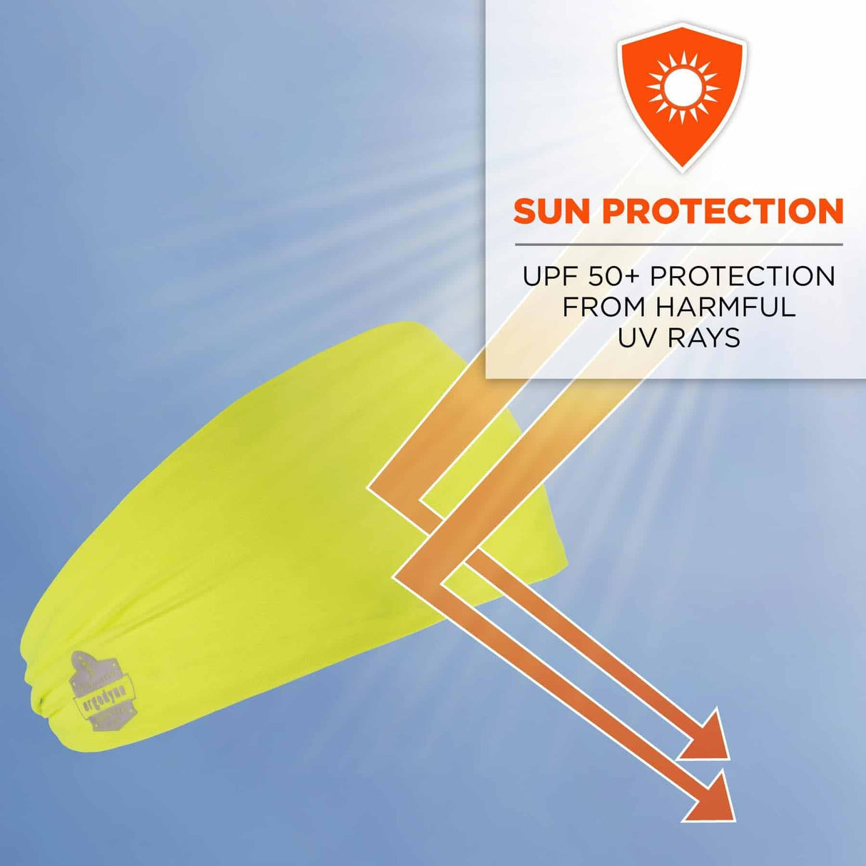 Ergodyne 12703 6634 Lime Cooling Headband - Performance Knit - 8