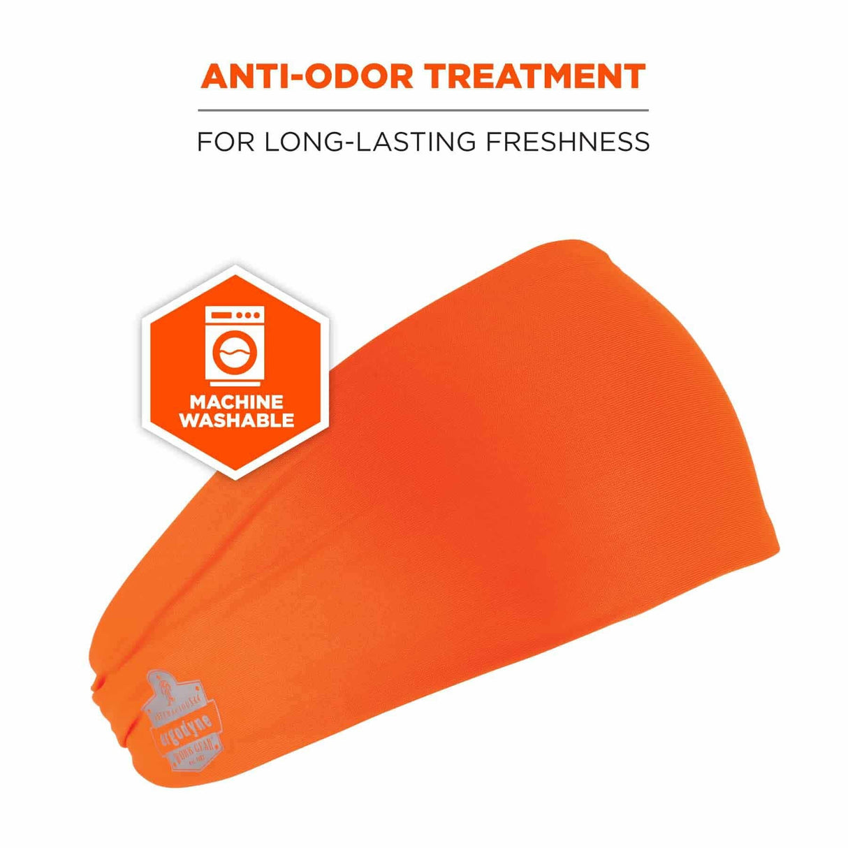 Ergodyne 12704 6634 Orange Cooling Headband - Performance Knit - 3