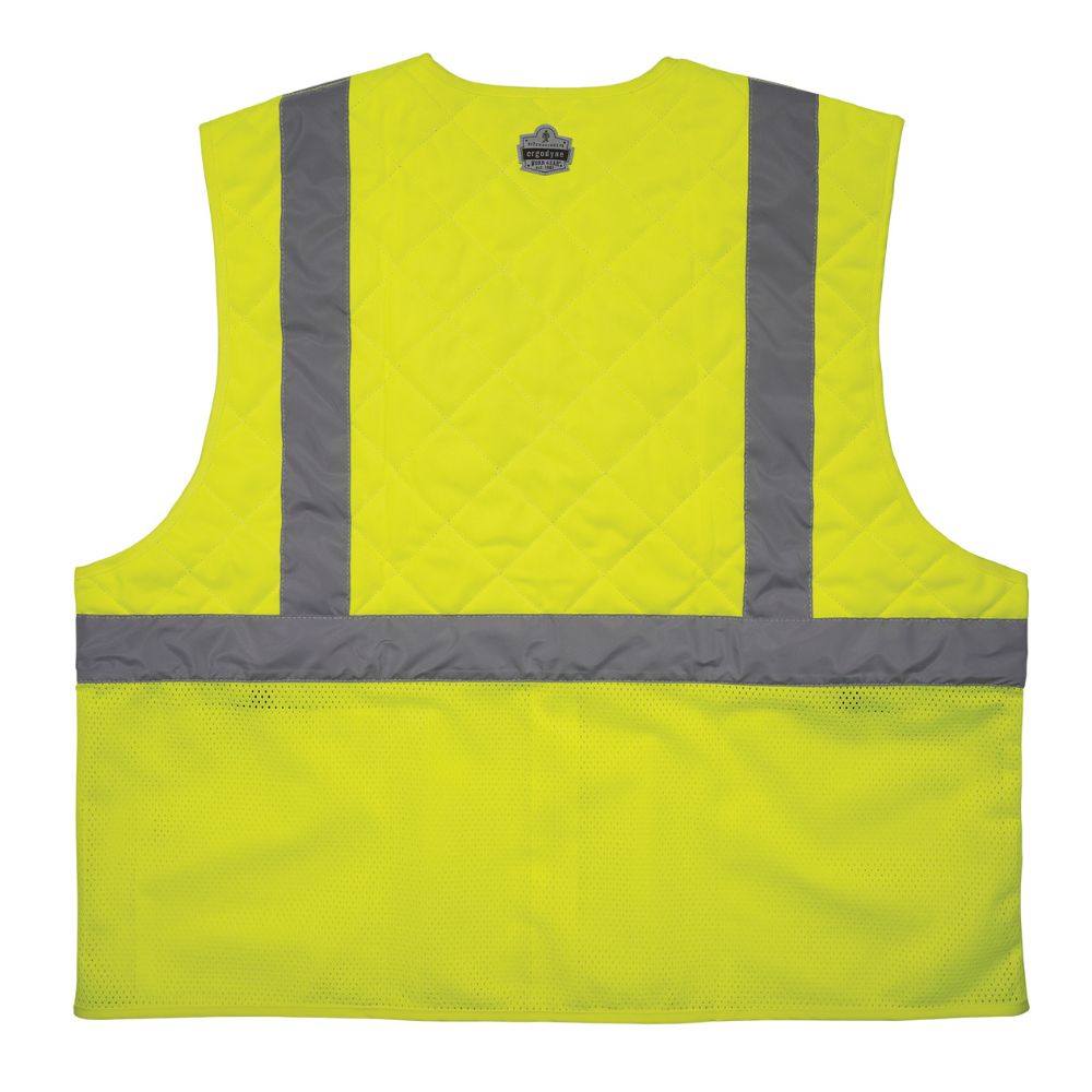 Ergodyne 12714 #6668 L Lime Class 2 Hi-Vis Safety Cooling Vest - 2