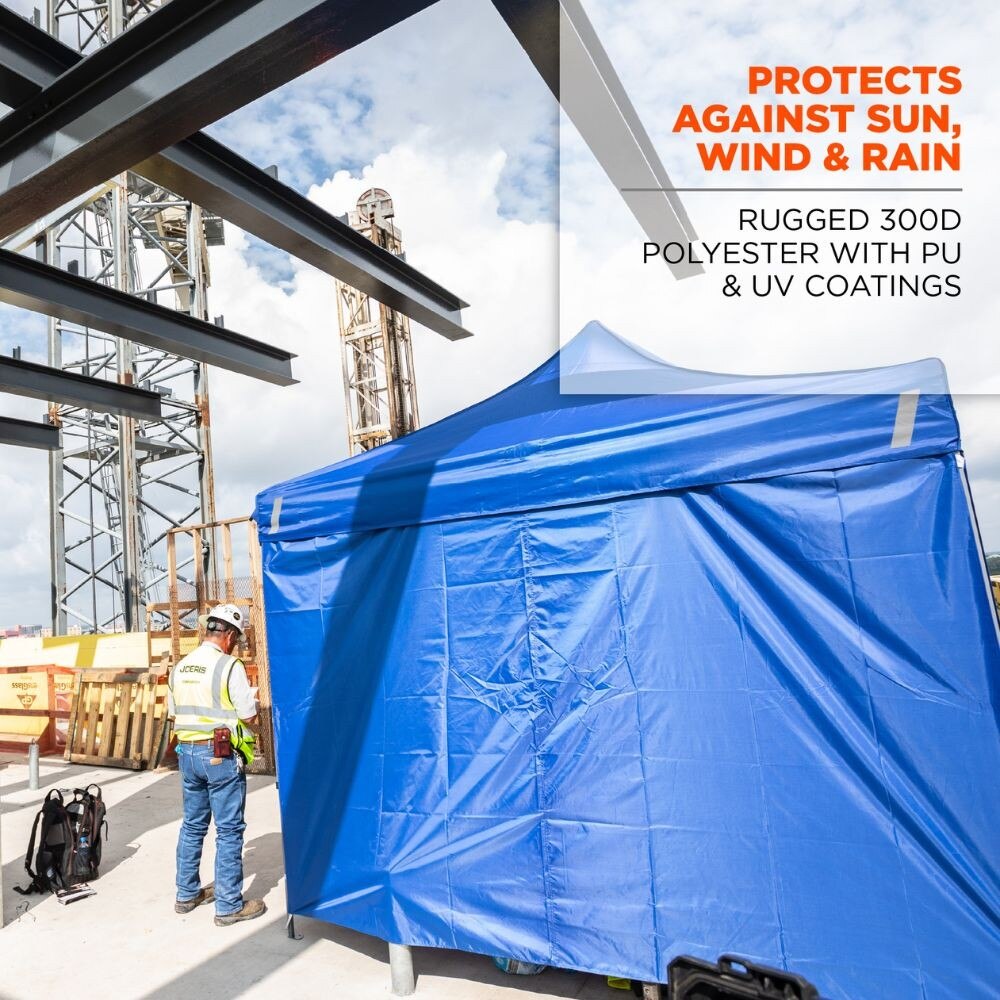 Ergodyne 12979 #6096 Blue Pop-Up Tent Sidewall Zipper - 10ft x 10ft - 6