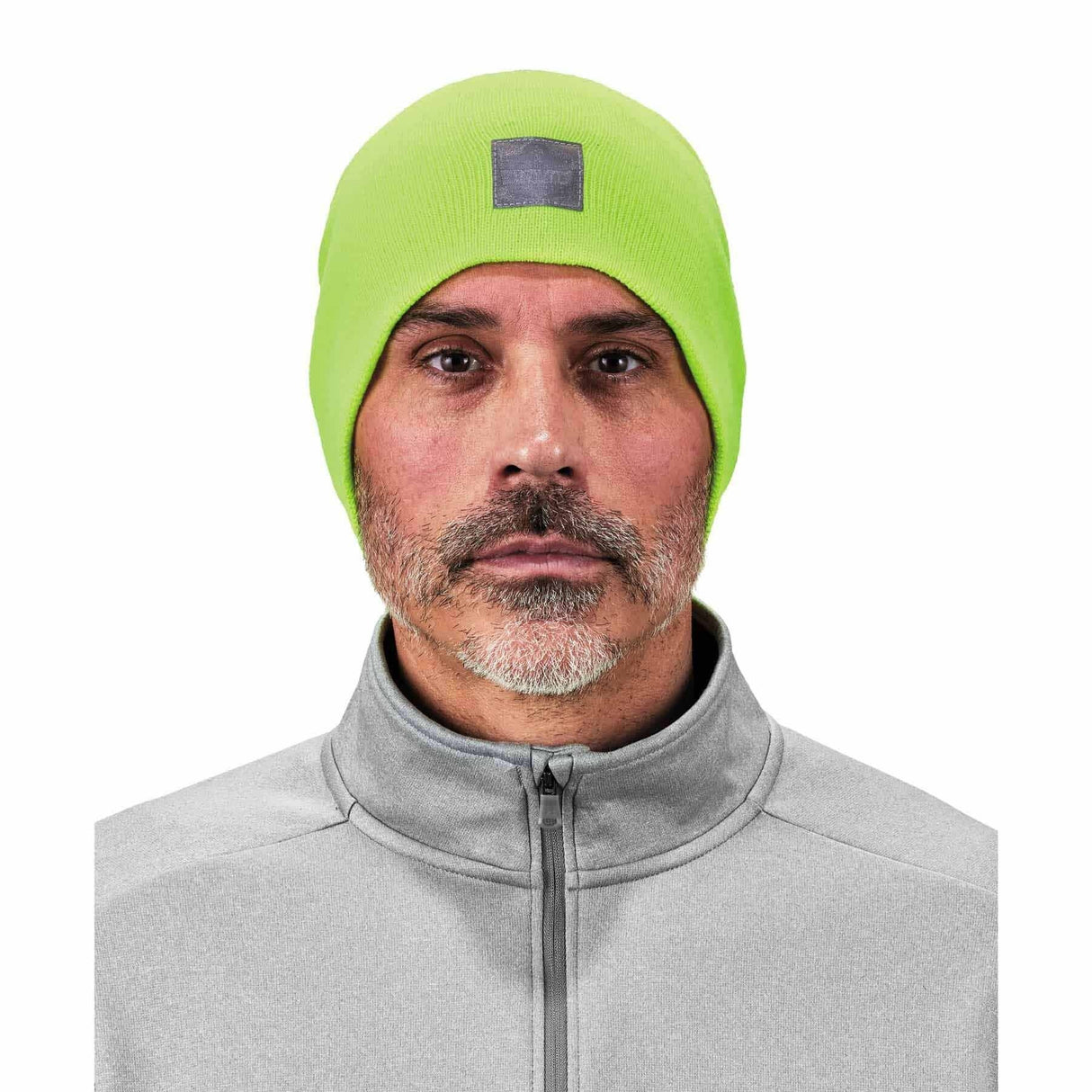 Ergodyne 16813 6812 Lime Rib Knit Beanie - 2