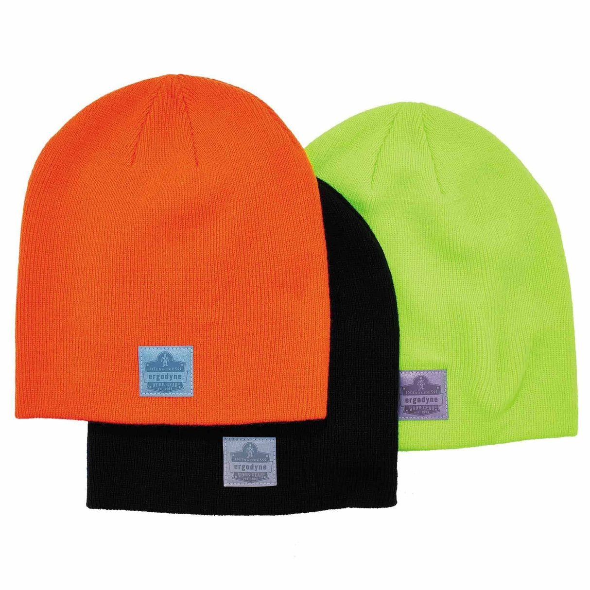 Ergodyne 16814 6812 Orange Rib Knit Beanie - 5