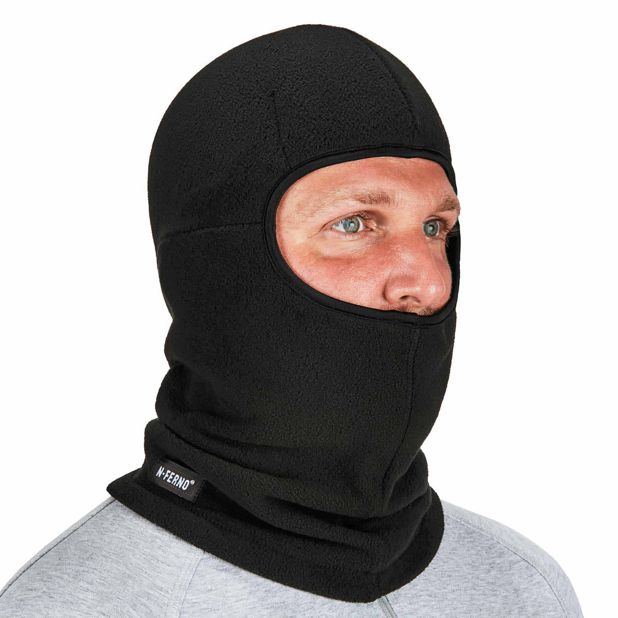Ergodyne 16894 6893Z Black Balaclava - Zipper for Bump Cap Insert