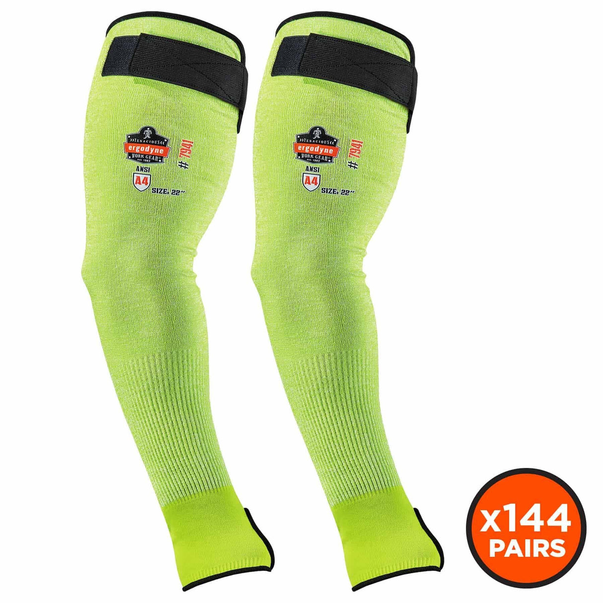 Ergodyne 17949 7941-CSPR 22 in Lime CR Protective Arm Sleeve 144-Pair