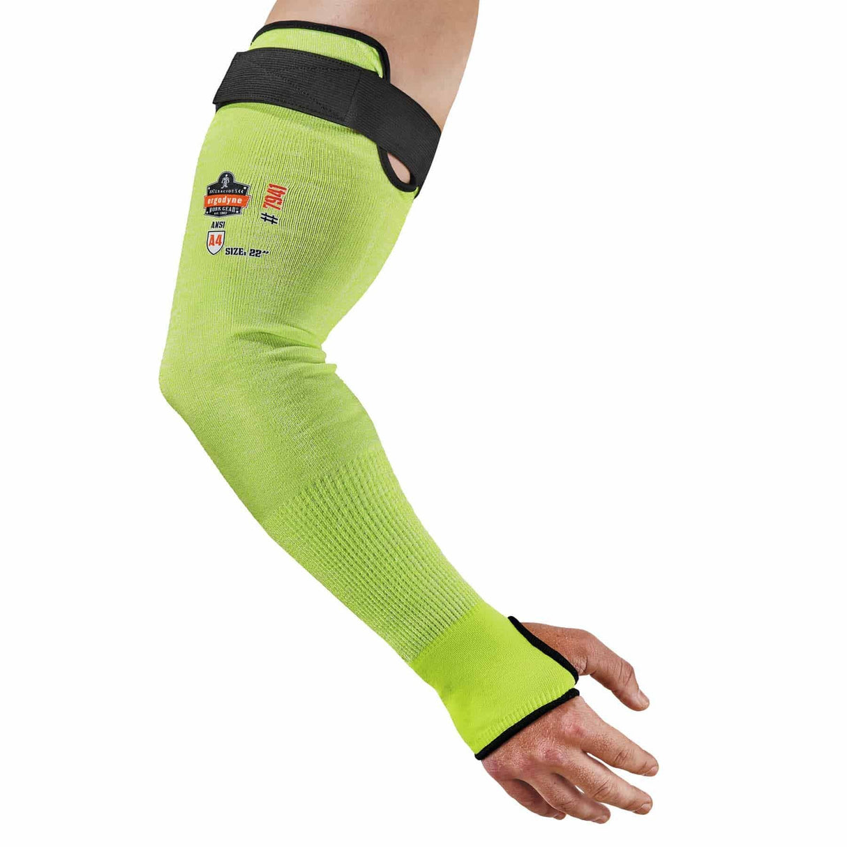 Ergodyne 17949 7941-CSPR 22 in Lime CR Protective Arm Sleeve 144-Pair - 3