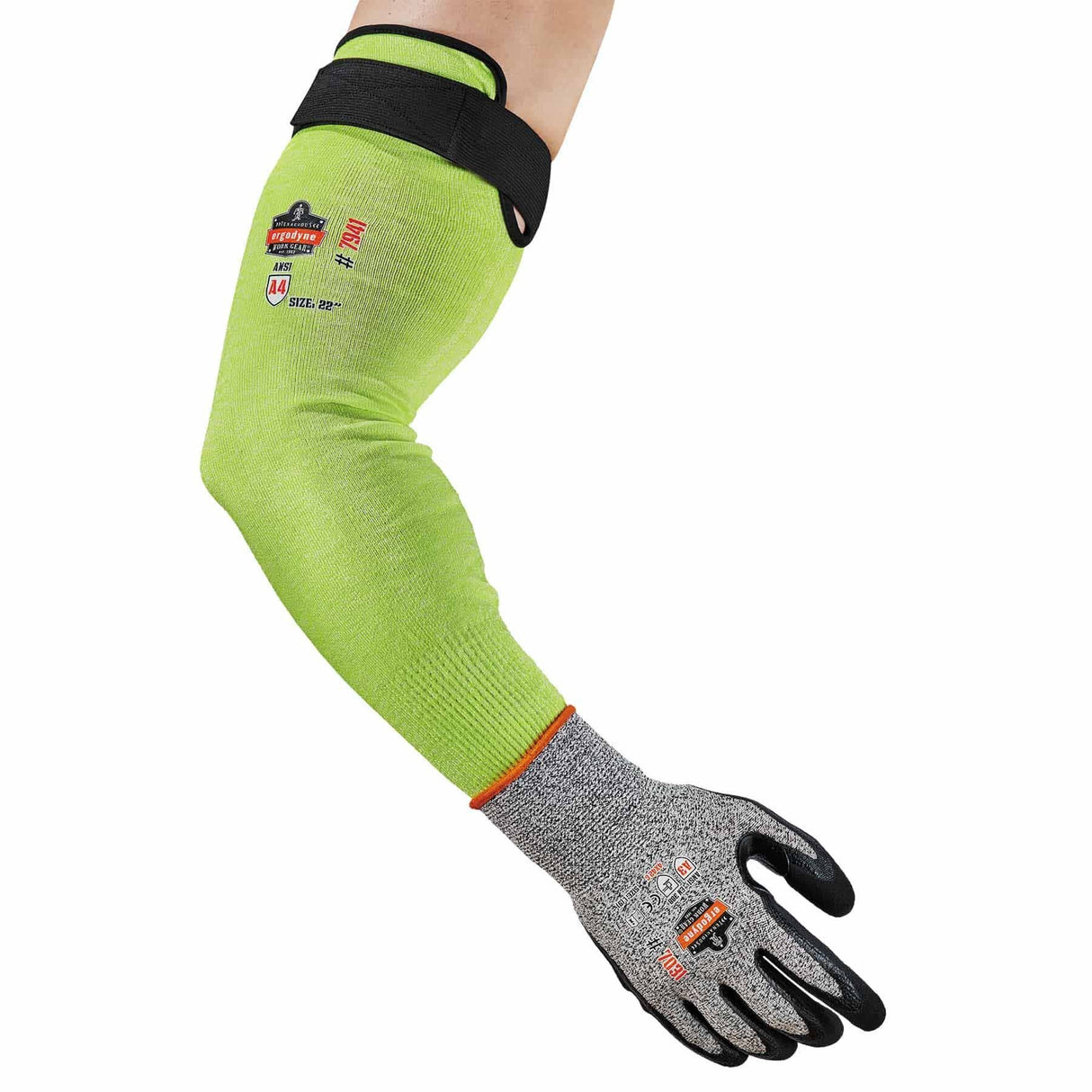 Ergodyne 17949 7941-CSPR 22 in Lime CR Protective Arm Sleeve 144-Pair - 5