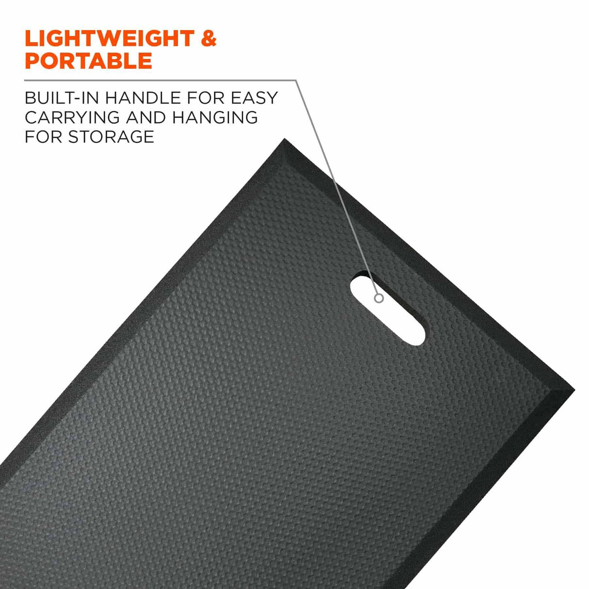 Ergodyne 18382 381 Black Standard Foam Kneeling Pad - 0.5in - 4