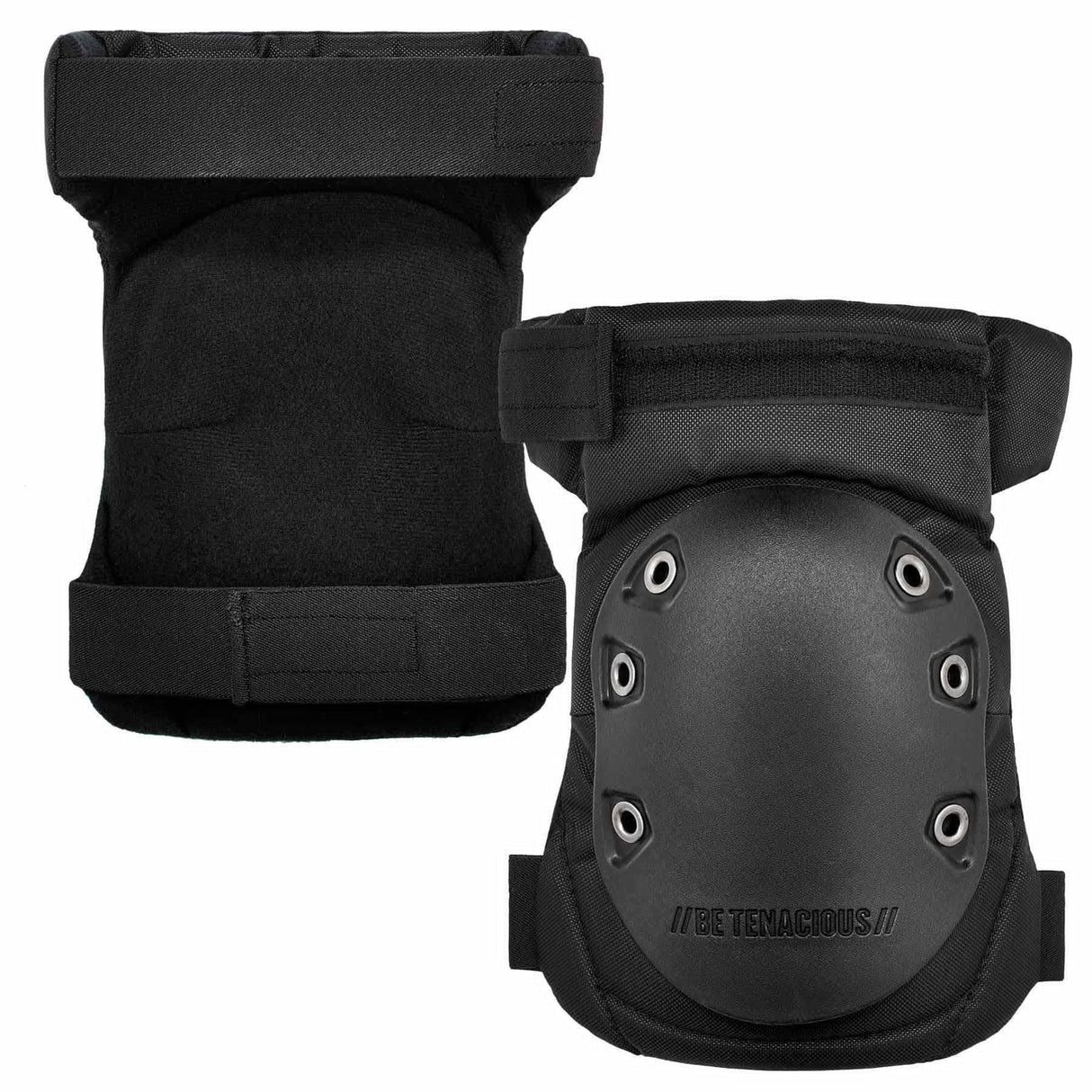 Ergodyne 18436 435HL Black Cap Hinged Gel Knee Pad - Hard Cap