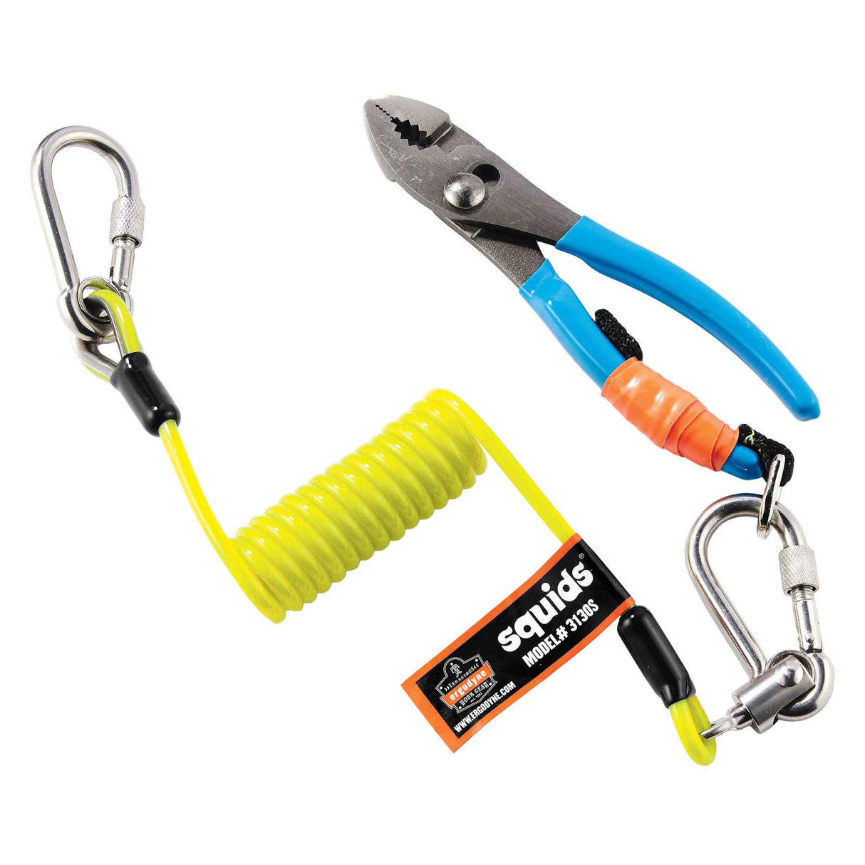 Ergodyne 19130 OAH 3130S Coiled Cable Lanyard - 2lb Small - 2