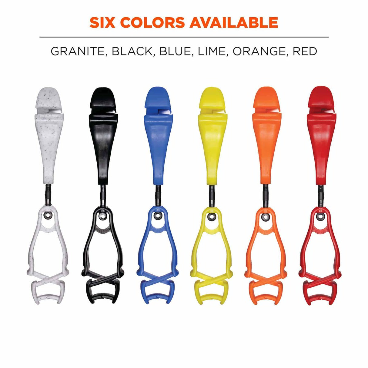 Ergodyne 19519-BULK 3420-BULK Lime Swivel Glove Clip Holder - Dual Clips 100-Pack - 5