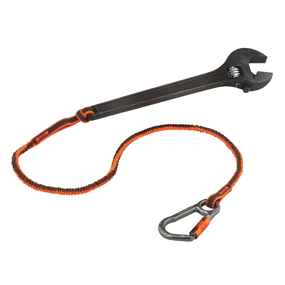 Ergodyne 19808 Squids 3108F(x) Tool Lanyard Single Locking Carabiner - 15lbs, Orange - 7