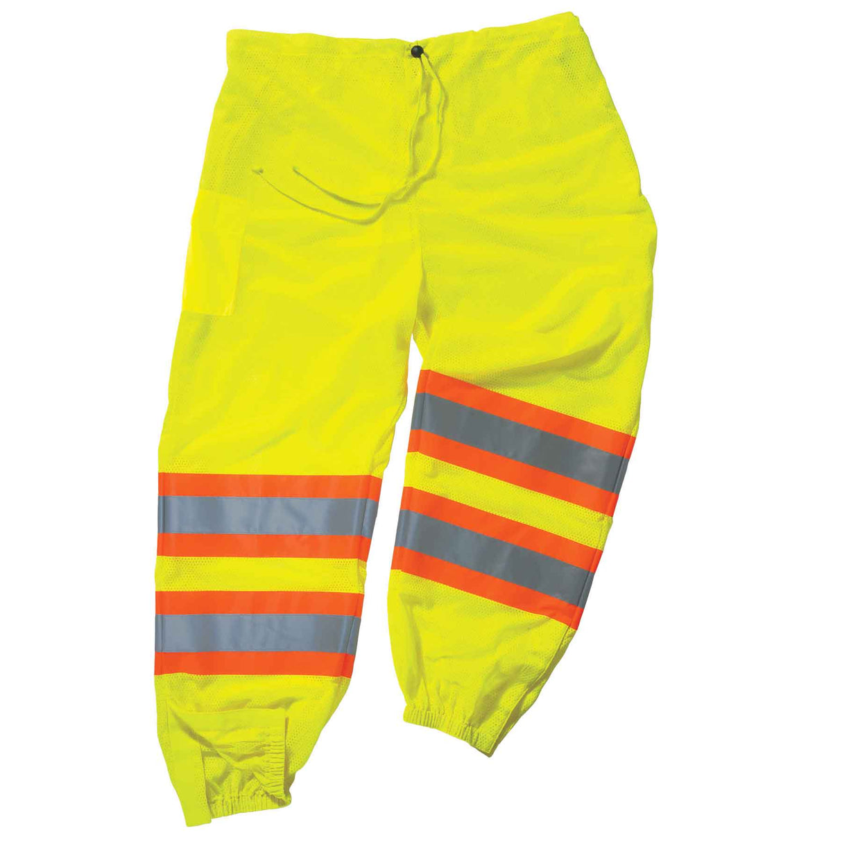 Ergodyne 22965 GloWear 8911 Supplemental Class E Two-Tone Pants, Large/XL, HV Lime