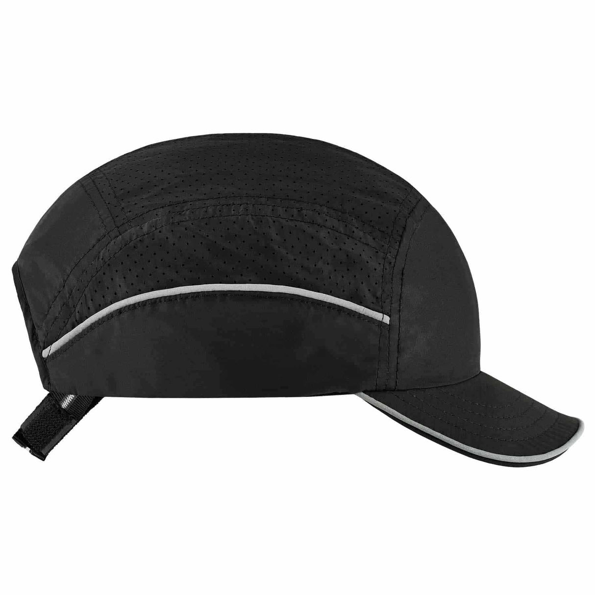 Ergodyne 23366 8955 Short Brim Black Lightweight Bump Cap Hat - 2