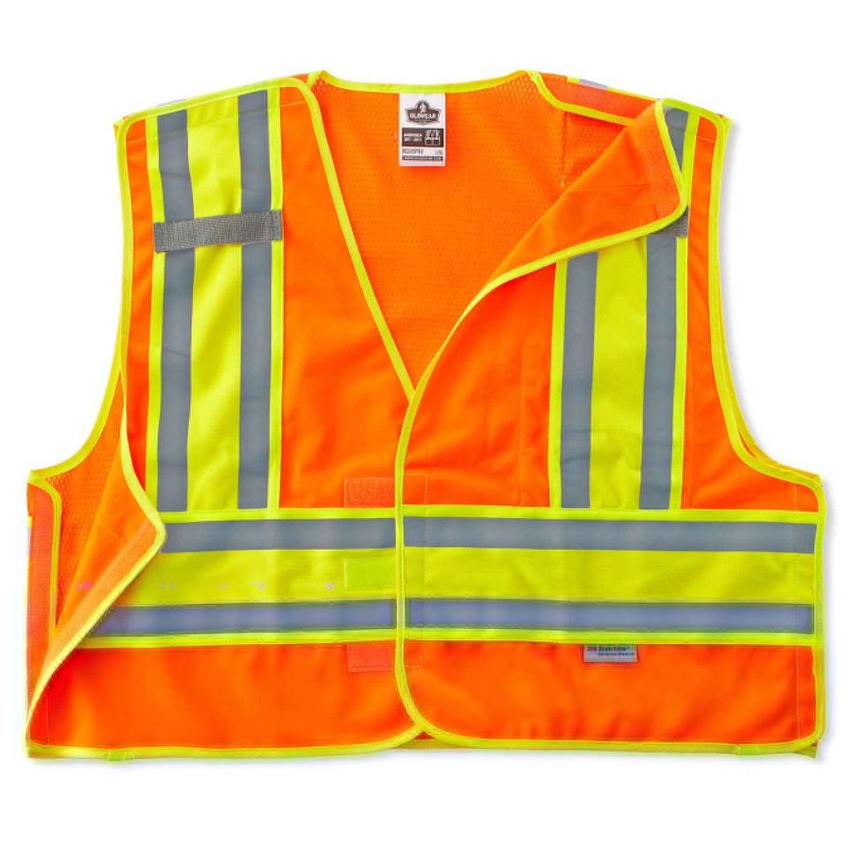 Ergodyne 23387 GloWear 8245PSV Type P Class 2 Public Safety Vest, 2XL/3XL, HV Orange - 2