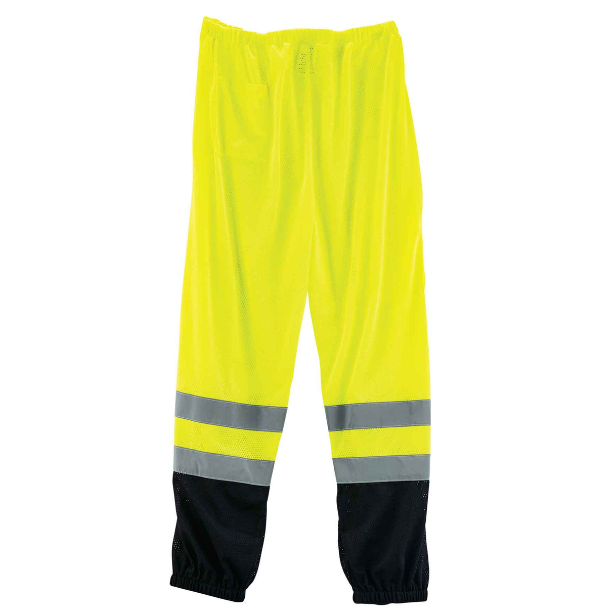 Ergodyne 23955 GloWear 8910BK Supplemental Class E Black Bottom Hi-Vis Pants, Large/XL, HV Lime