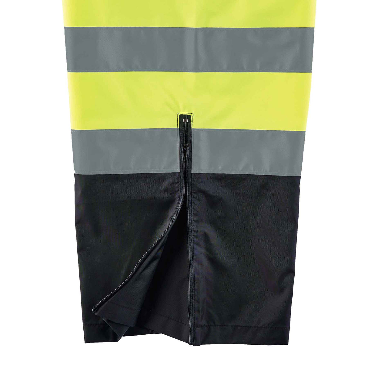 Ergodyne 25424 GloWear 8915BK Supplemental Class E Black Bottom Rain Pants, Large, HV Lime - 2