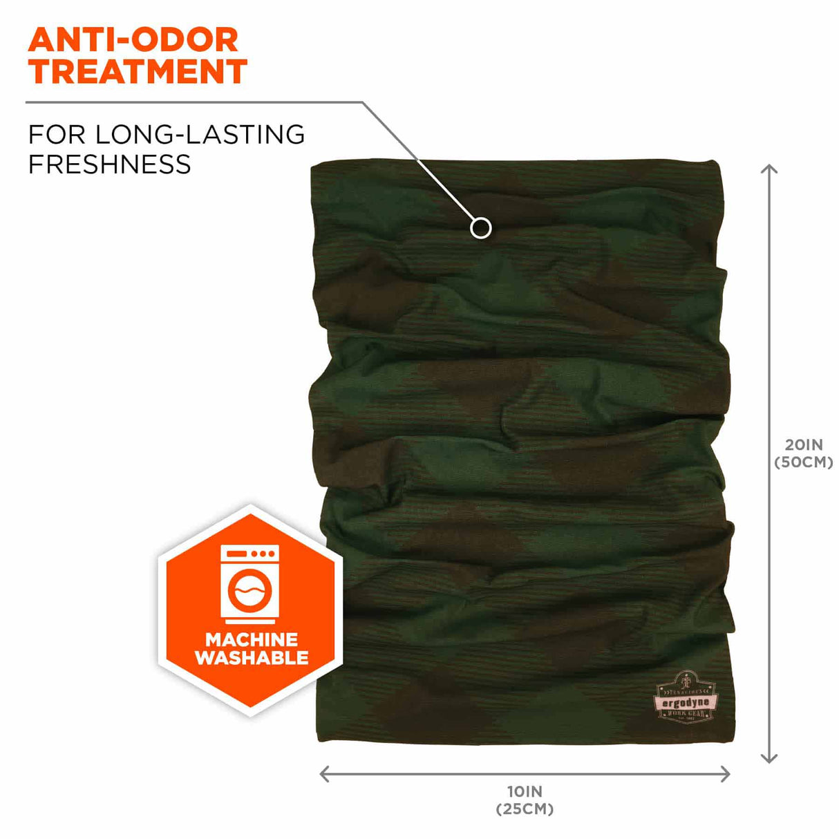 Ergodyne 42212 Chill-Its® 6485 Multi-Band, Green Buffalo Plaid - 2