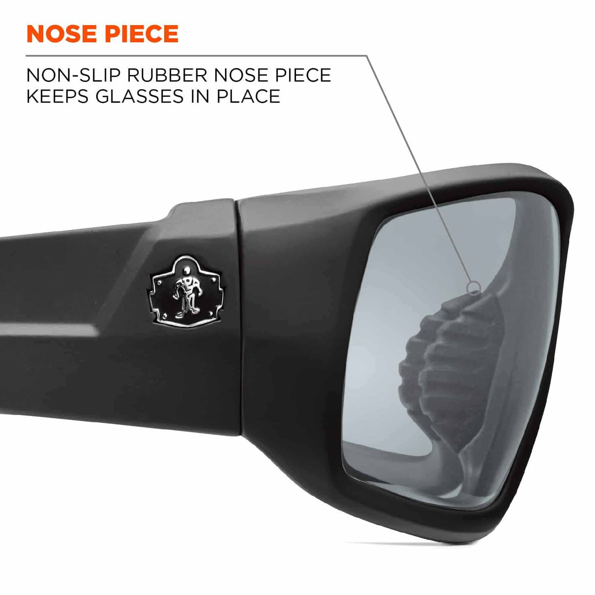 Ergodyne 50483 ODIN Anti-Fog In/Outdoor Lens Matte Black Safety Glasses - 3