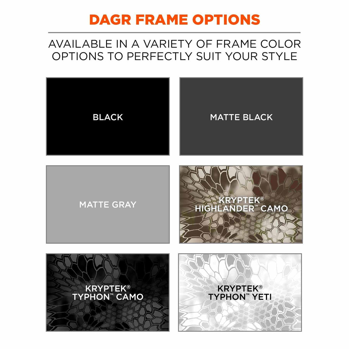 Ergodyne 52403 DAGR Anti-Fog Clear Lens Matte Black Safety Glasses - 5