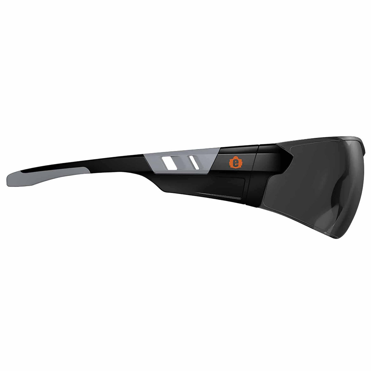 Ergodyne 59130 SAGA Smoke Lens Matte Black Frameless Safety Glasses - 2