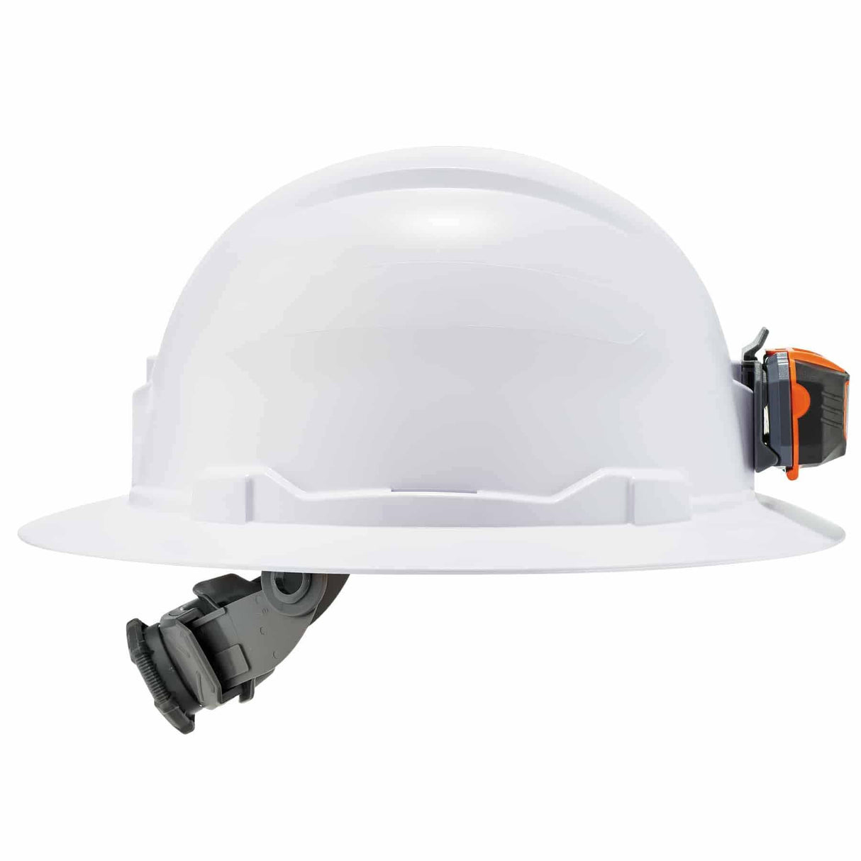 Ergodyne 60152 8971LED White Class E Hard Hat Full Brim + LED Light - 6
