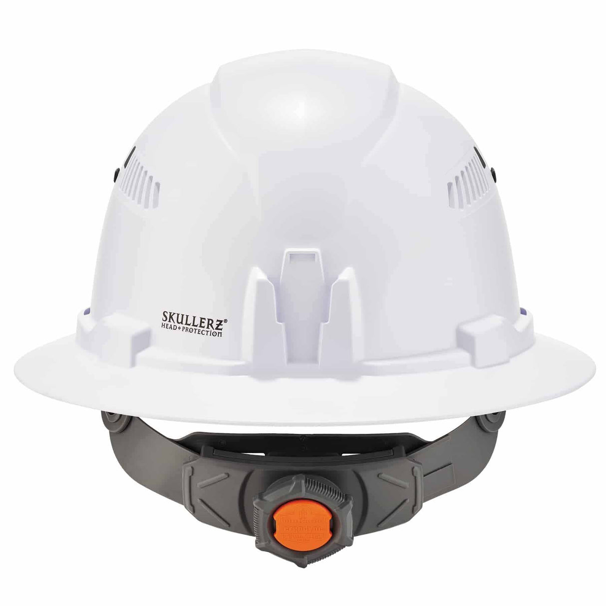 Ergodyne 60154 8973 White Class C Hard Hat Full Brim - 3