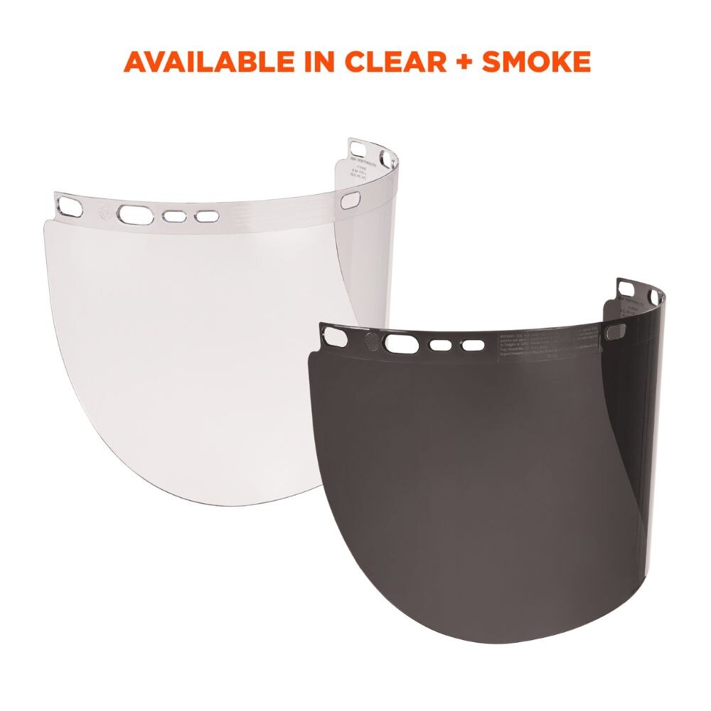 Ergodyne 60252 #8998 Smoke Face Shield Replacement for Full Brim HH - 6